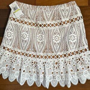 Michael Kors Medallion Lace Mini Skirt (size 4)